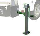 Western Mule Fold-A-Way Bumper Crane - Removable Crank Down Outrigger